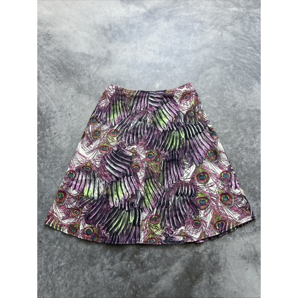 Harve Benard Peacock Skirt Size 6 Y2K 90s Retro Floral SKU102